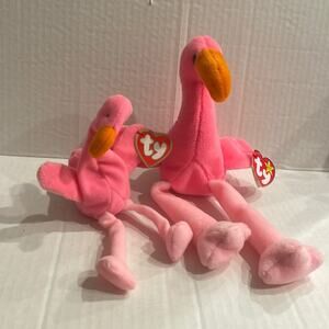 TY Beanie Babies Pinky and Teenie Baby Pinky